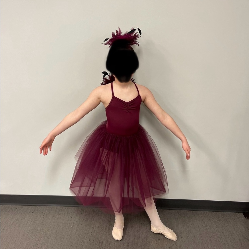 Weissman Burgundy Kids Dance Costume